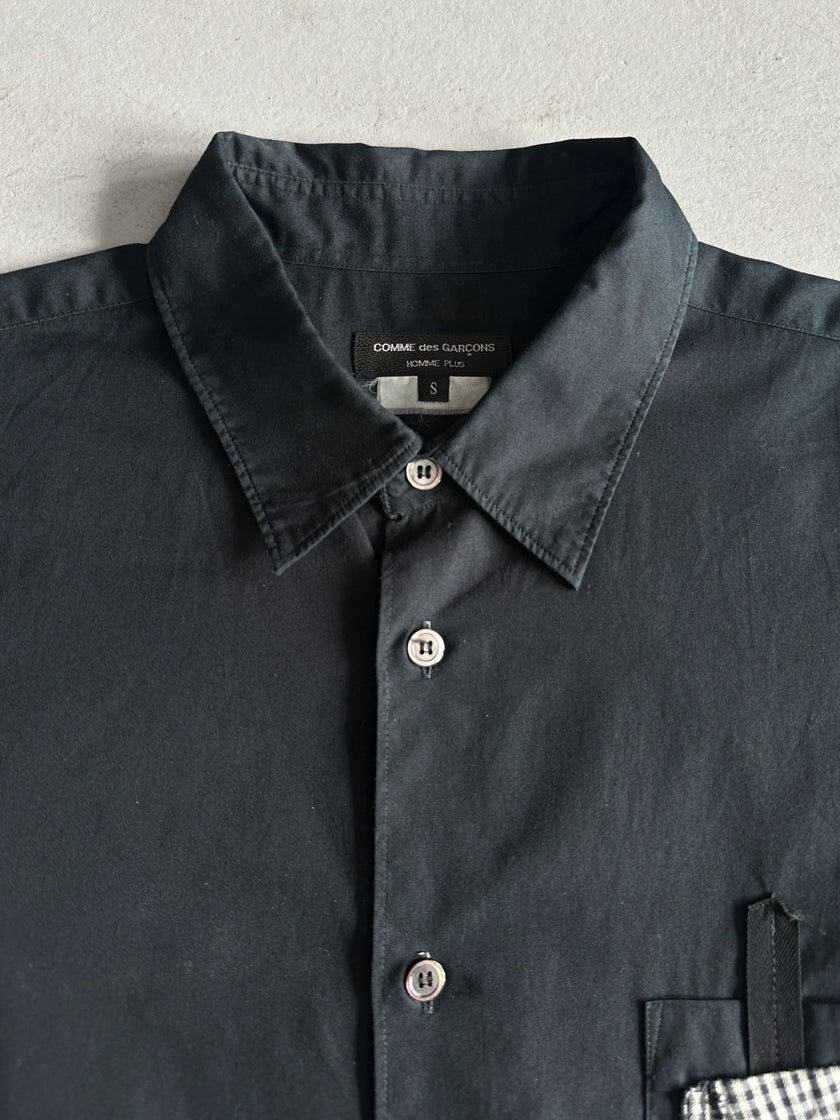 COMME DES GARÇONS HOMME PLUS - S/S 2010 LONG SLEEVE SHIRT WITH APPLIQUÉS