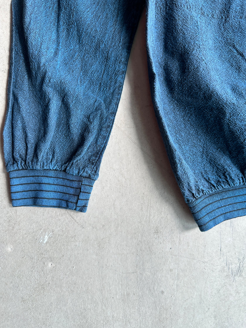 1980s DENIM LOOK POLO SWEATER