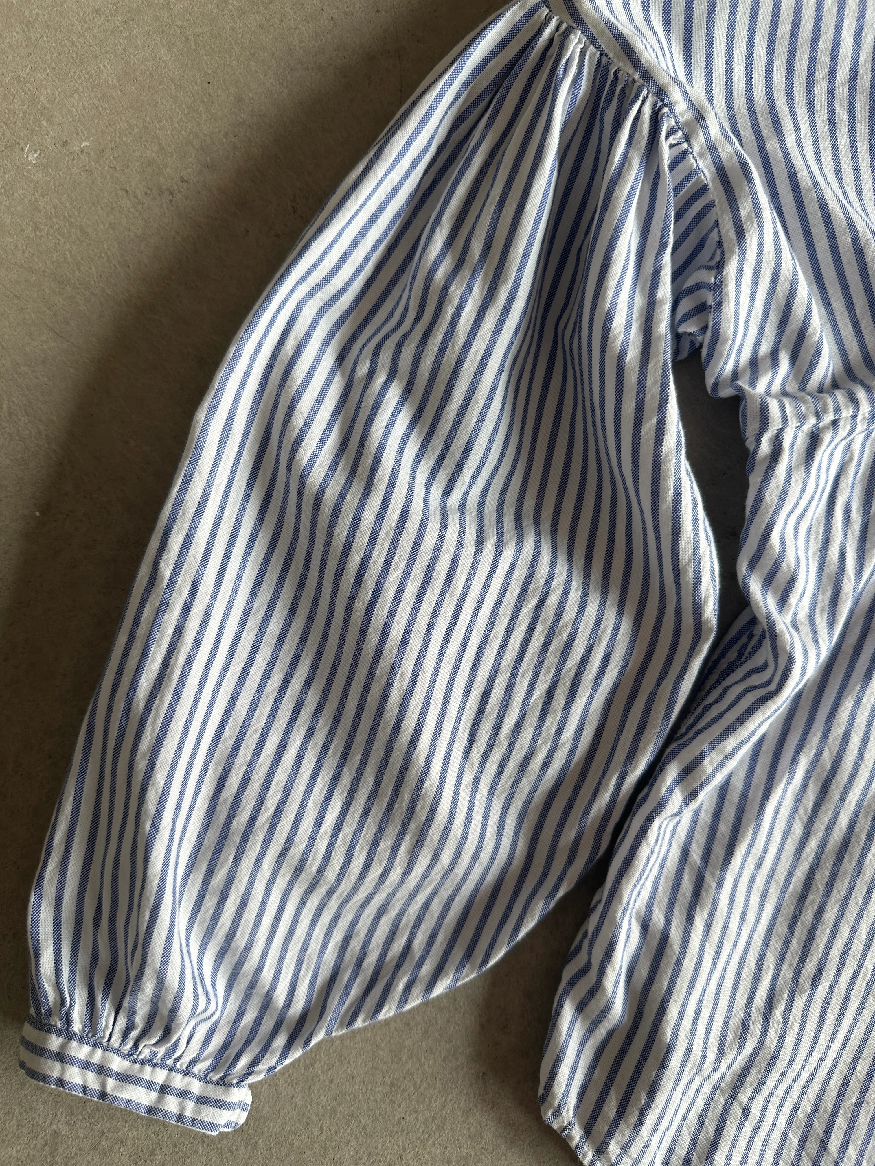 KAPITAL - 1990s ASYMMETRICAL FRONT STRIPED SHIRT