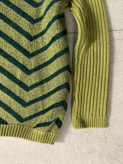 1980s V NECK KNITTED JUMPER