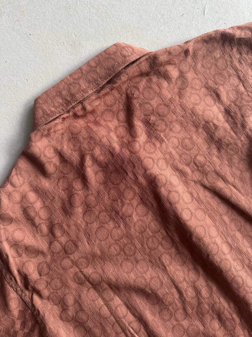 1980s JACQUARD PRINT HALF SLEEVE SHIRT