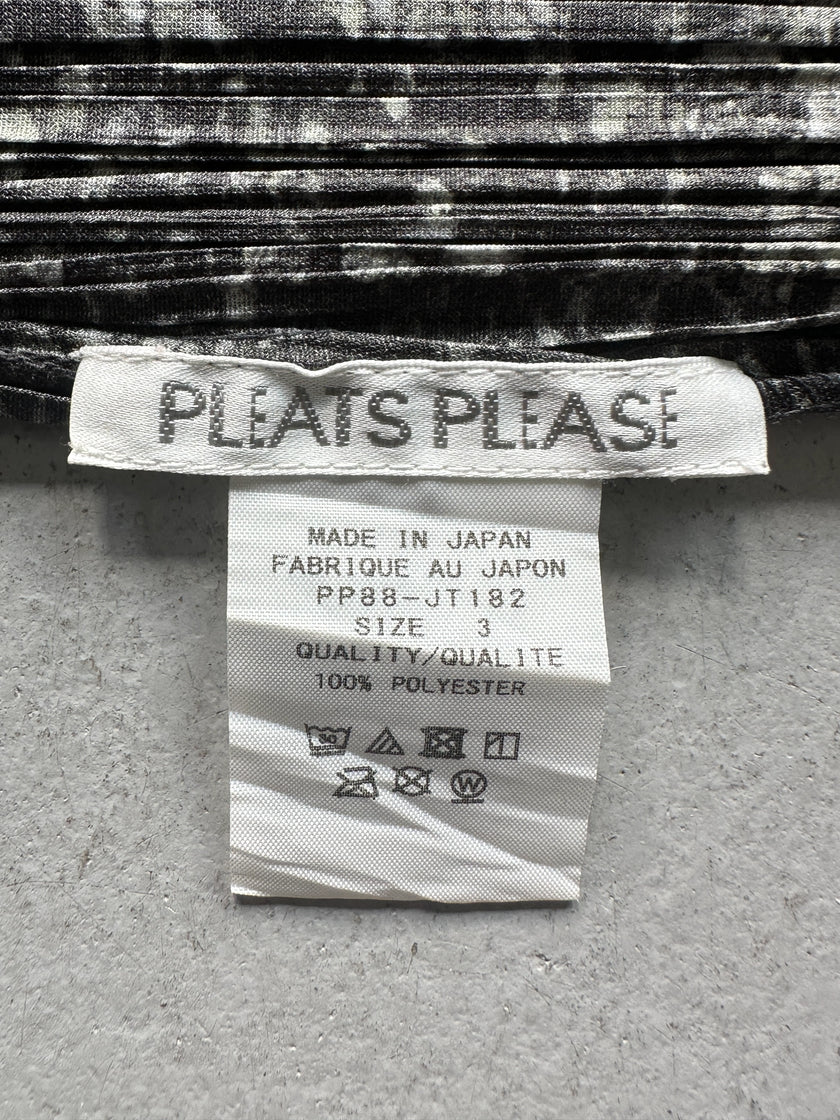 ISSEY MIYAKE PLEATS PLEASE - S/S 2008 ROUND NECK LONG VEST