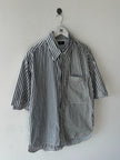 YOHJI YAMAMOTO Y'S - late 2000s DOUBLE LAYER SHORT SLEEVE SHIRT
