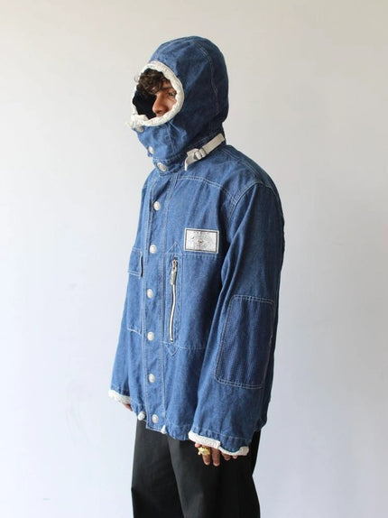 ARMANI JEANS - 1990s GUNNER SMOCK DENIM JACKET