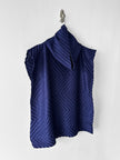 ISSEY MIYAKE - F/W 2002 CHEVRON PLEATS HIGH NECK TOP