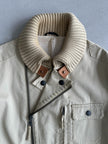 DANIELE ALESSANDRINI - 1990s BOMBER JACKET WITH RIBBED KNIT COLLAR
