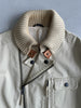 DANIELE ALESSANDRINI - 1990s BOMBER JACKET WITH RIBBED KNIT COLLAR