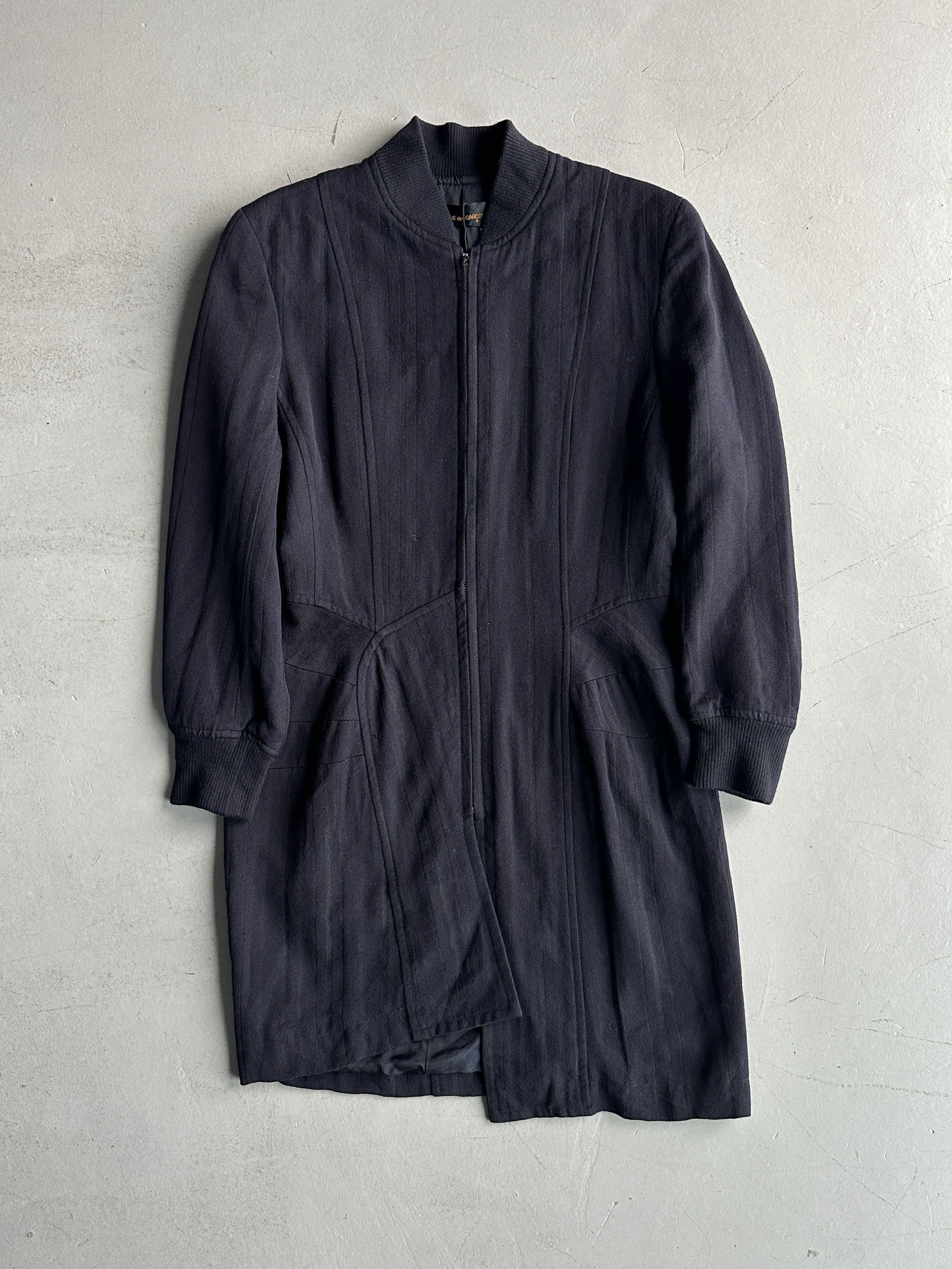 COMME DES GARÇONS - 1990s ASYMMETRICAL FRONT ZIPPED JACKET