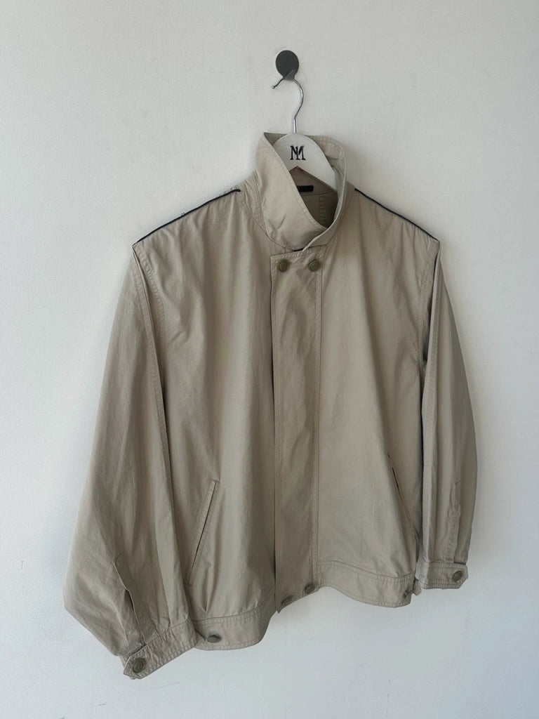 VALENTINO - late 1980s CROP FIT LIGHT BOMBER JACKET