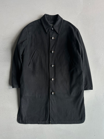 JEAN PAUL GAULTIER JEANS - 1990s LONG COAT WITH CONTRASTING SEAMS