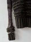 1990s OPEN WEAVE LONG SLEEVE KNIT TOP
