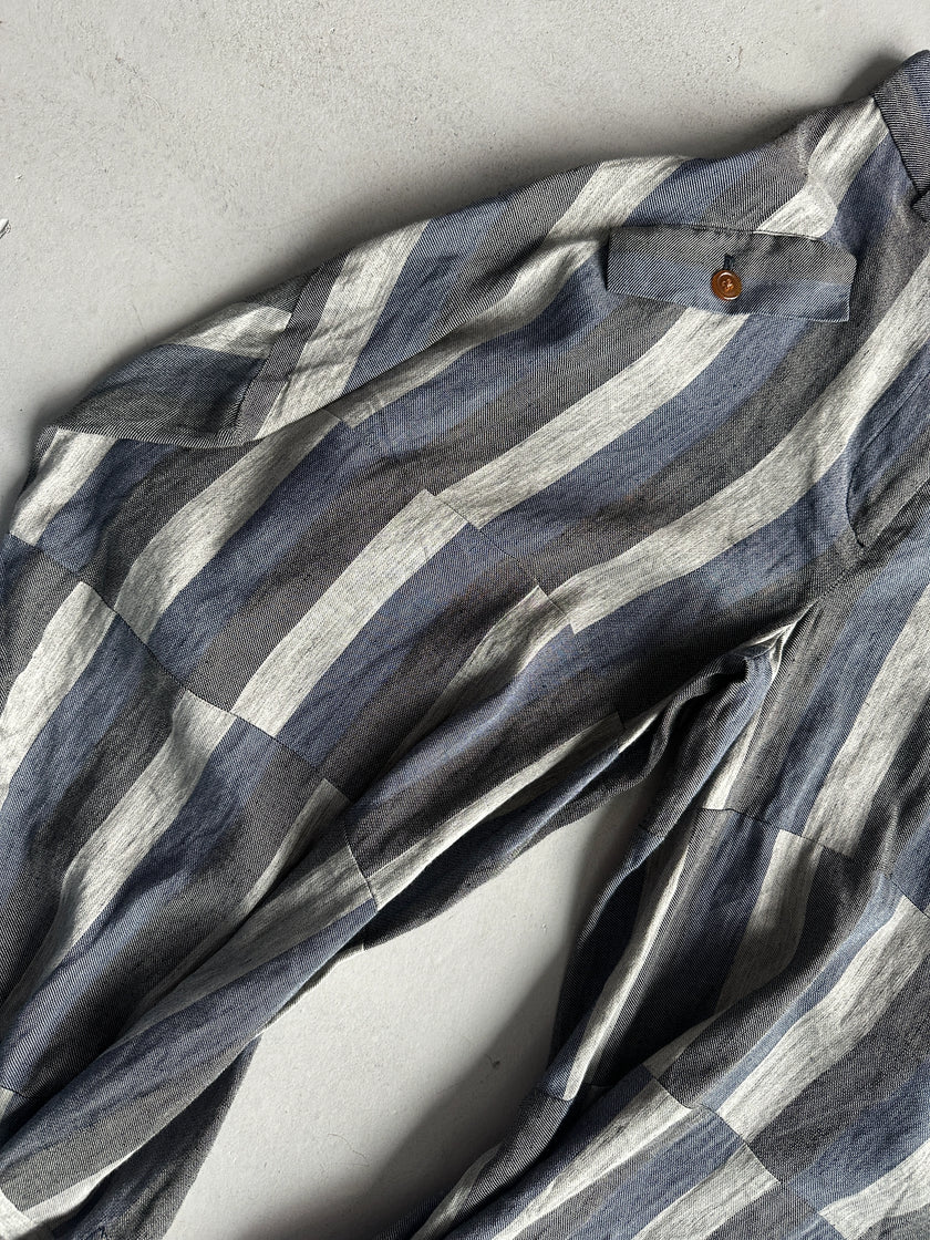 VIVIENNE WESTWOOD - 2000s SCULPTURAL LINEN TROUSERS