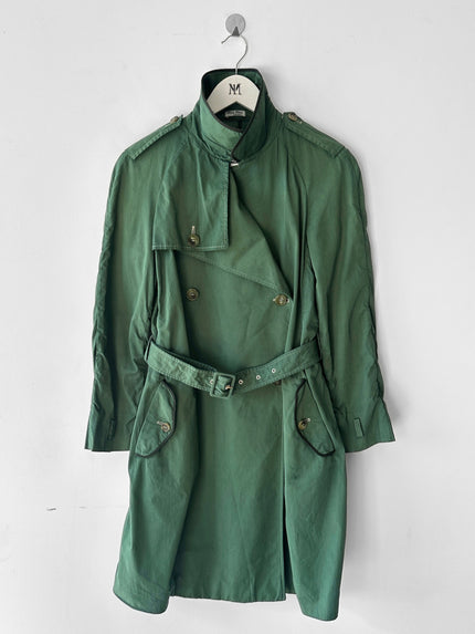 MIU MIU - early 2000s DOUBLE BREASTED TRENCH COAT