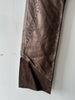 GIANFRANCO FERRÉ - early 2000s METALLIC LEATHER AND SUEDE TROUSERS