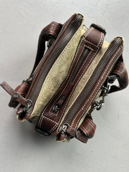 C'N'C COSTUME NATIONAL - S/S 2006 TRIPLE COMPARTMENT STRUCTURED MINI BAG