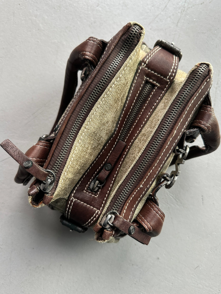 C'N'C COSTUME NATIONAL - S/S 2006 TRIPLE COMPARTMENT STRUCTURED MINI BAG