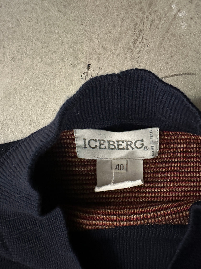 ICEBERG - 1980s MOCK NECK LONG JUMPER