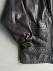 MARITHÉ + FRANÇOIS GIRBAUD X COMPAGNIE DES MONTAGNES & DES FORETS - 1980s LAYERED FRONT LEATHER JACKET
