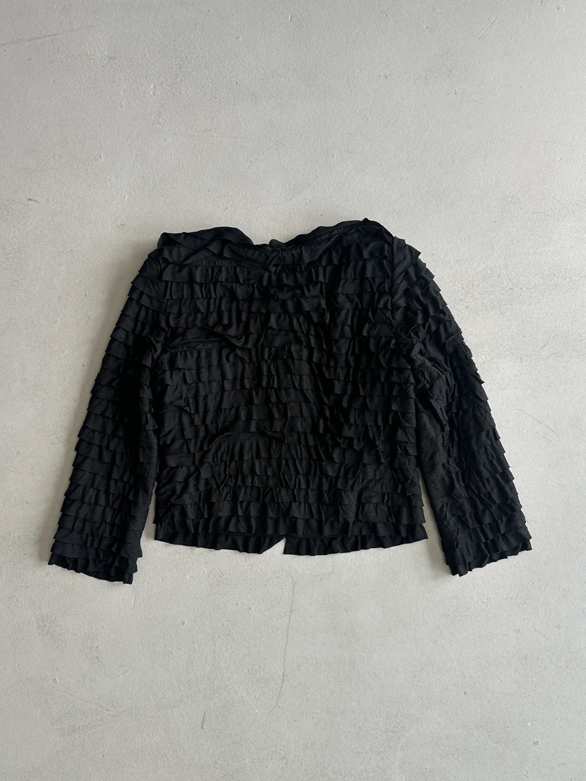 MOSCHINO - F/W 2005 RUFFLED TIERS CARDIGAN