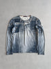 ROBERTO CAVALLI - 2000s DENIM PRINT LONG SLEEVE TOP