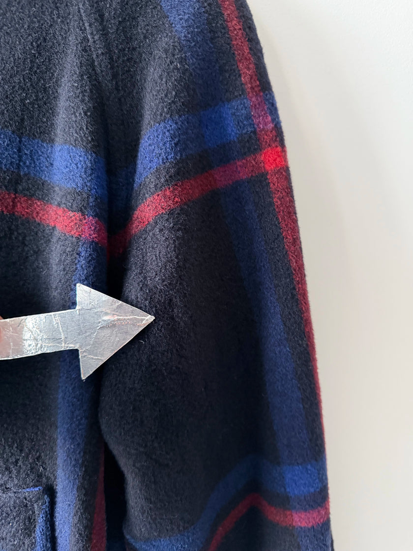 VALENTINO - 1980s BOXY FIT PLAID BOMBER JACKET