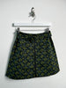 PRADA - S/S 2008 SILK MINI SKIRT WITH FRONT ZIP AND WAIST BELT