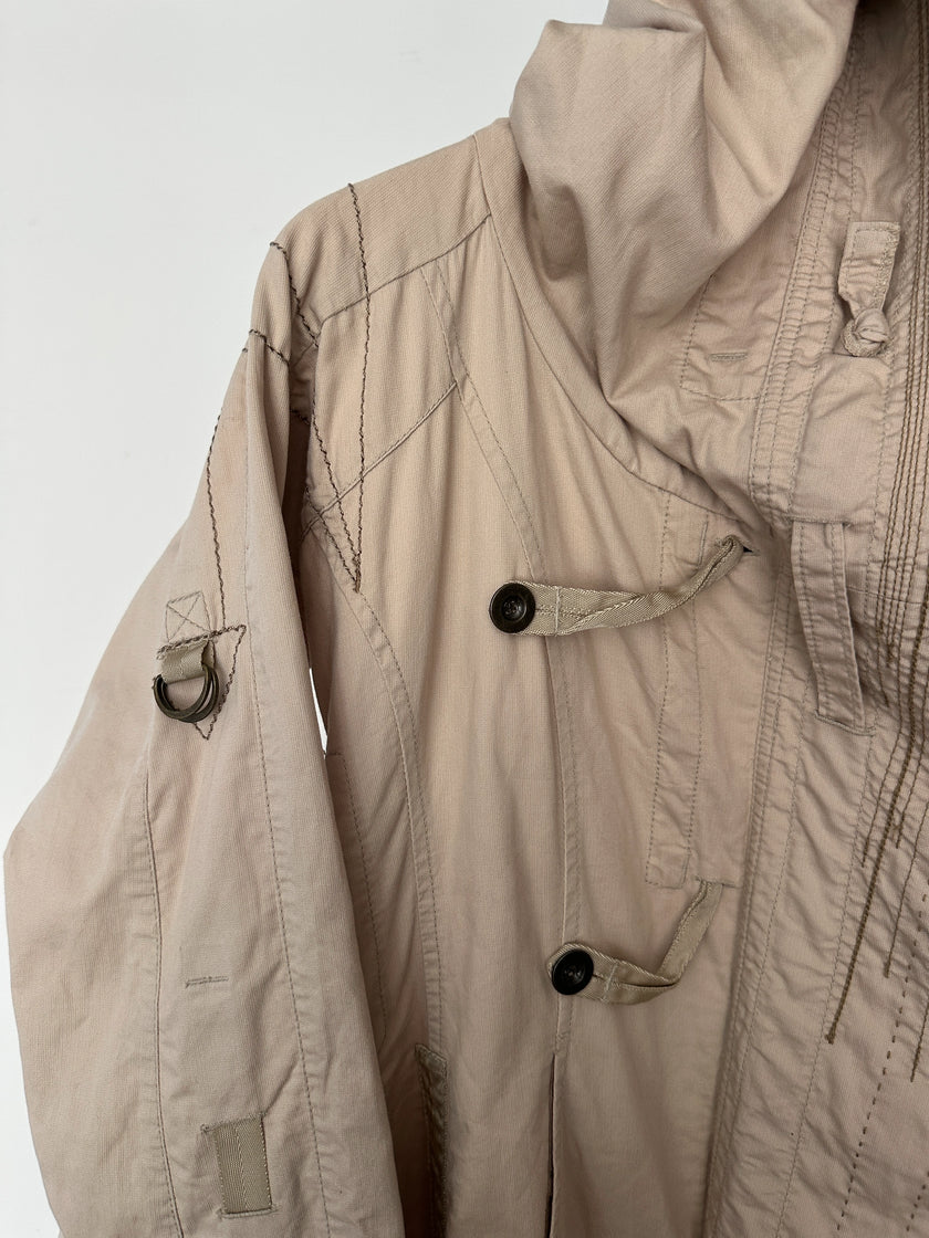 MARITHÉ + FRANÇOIS GIRBAUD - F/W 2008 RUCHED FRONT ADJUSTABLE JACKET