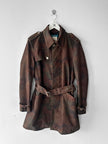 KATHARINE HAMNETT - 1990s CAMOUFLAGE CORDUROY TRENCH COAT