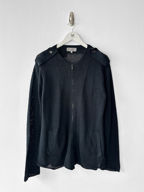 YOHJI YAMAMOTO - F/W 2001 ZIPPED KNIT JACKET