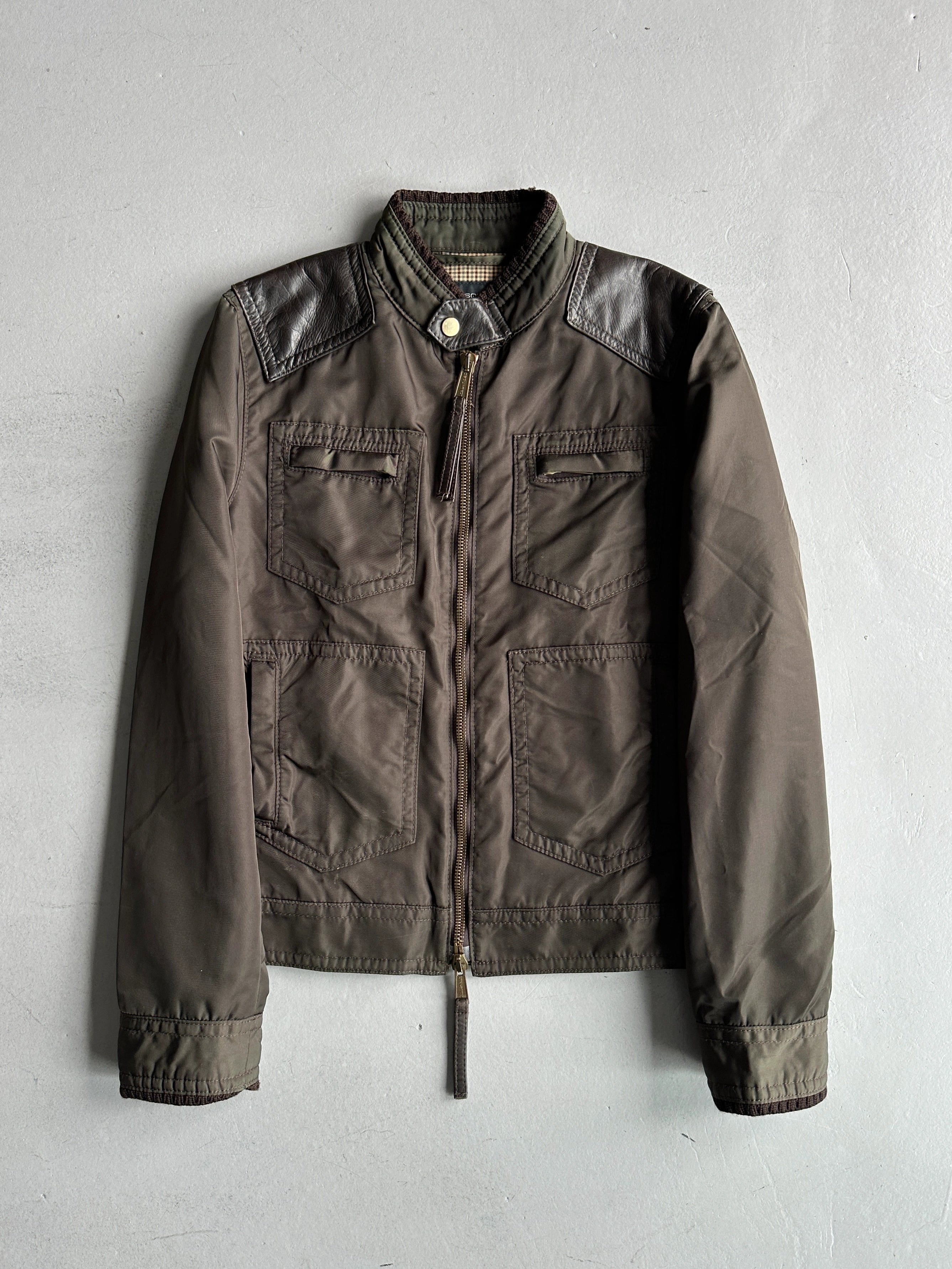 DSQUARED2 - F/W 2005 CARGO JACKET WITH LEATHER AND KNIT DETAILS