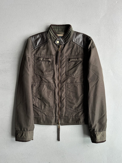 DSQUARED2 - F/W 2005 CARGO JACKET WITH LEATHER AND KNIT DETAILS