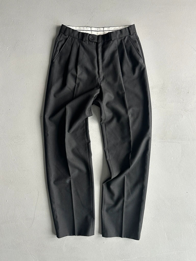 1990s FRONT PLEATS TAILORED TROUSERS