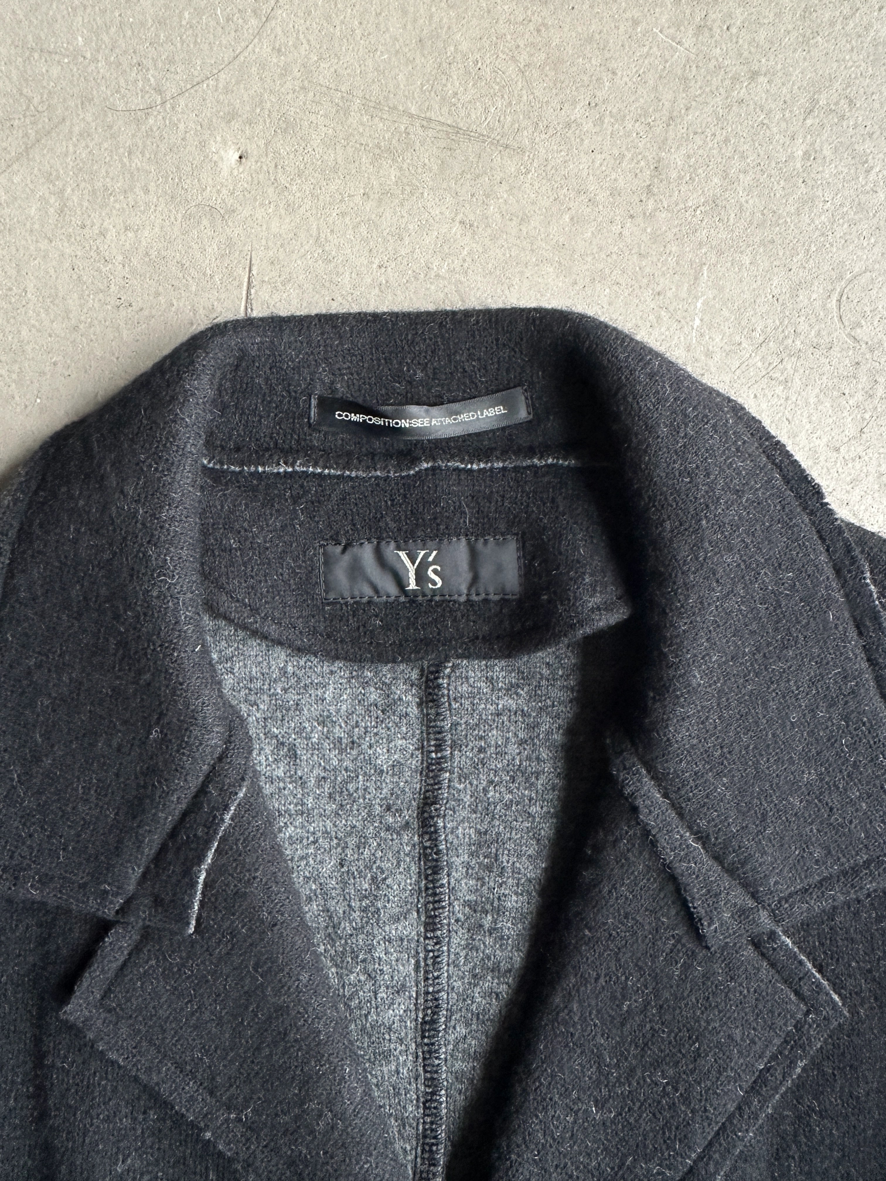 YOHJI YAMAMOTO Y's - A/W 2016 RAW EDGES WOOL BLAZER