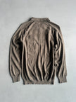1980s LONG SLEEVE POLO KNIT TOP