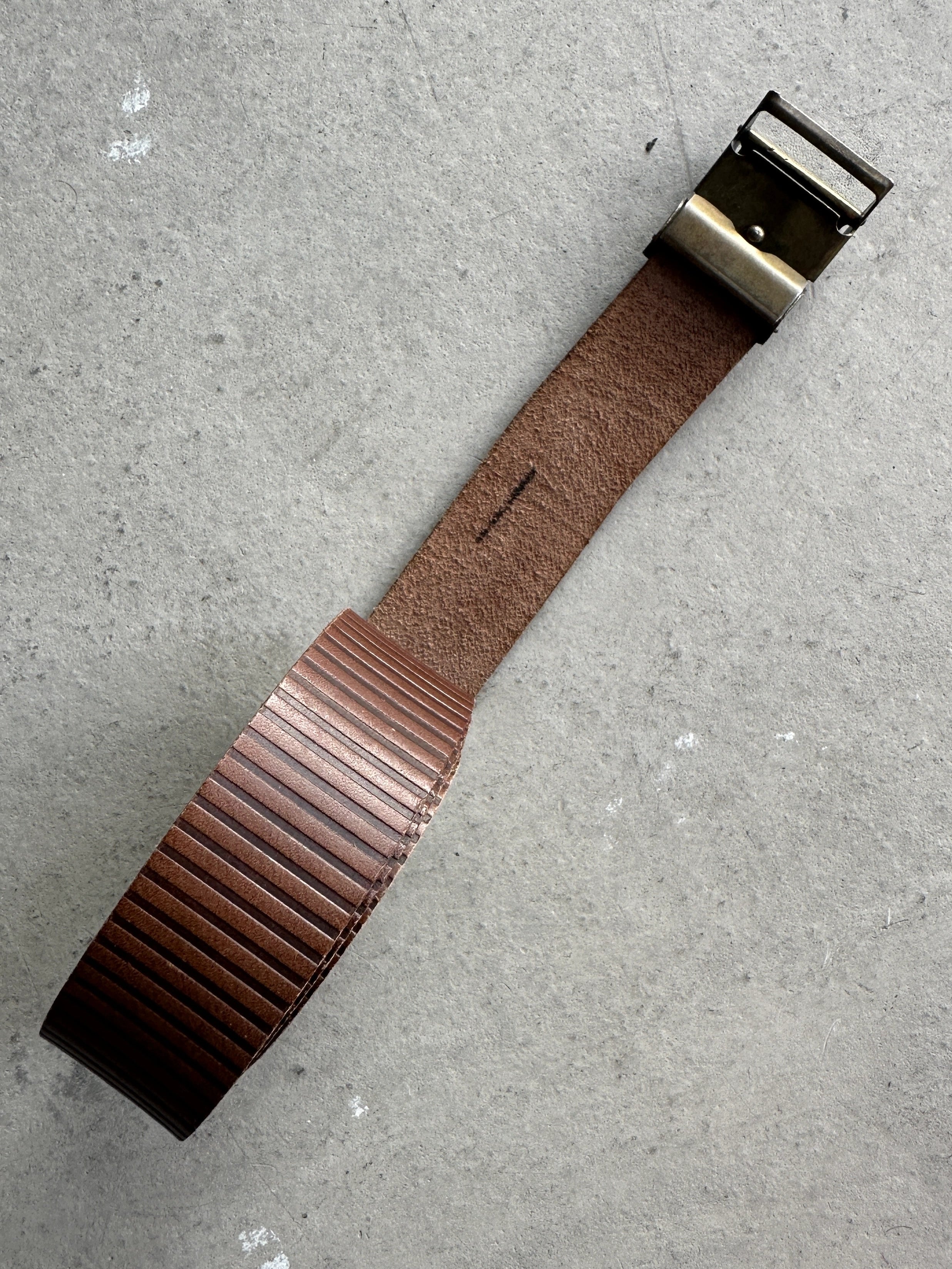 GIORGIO ARMANI - 1980s LEATHER BELT