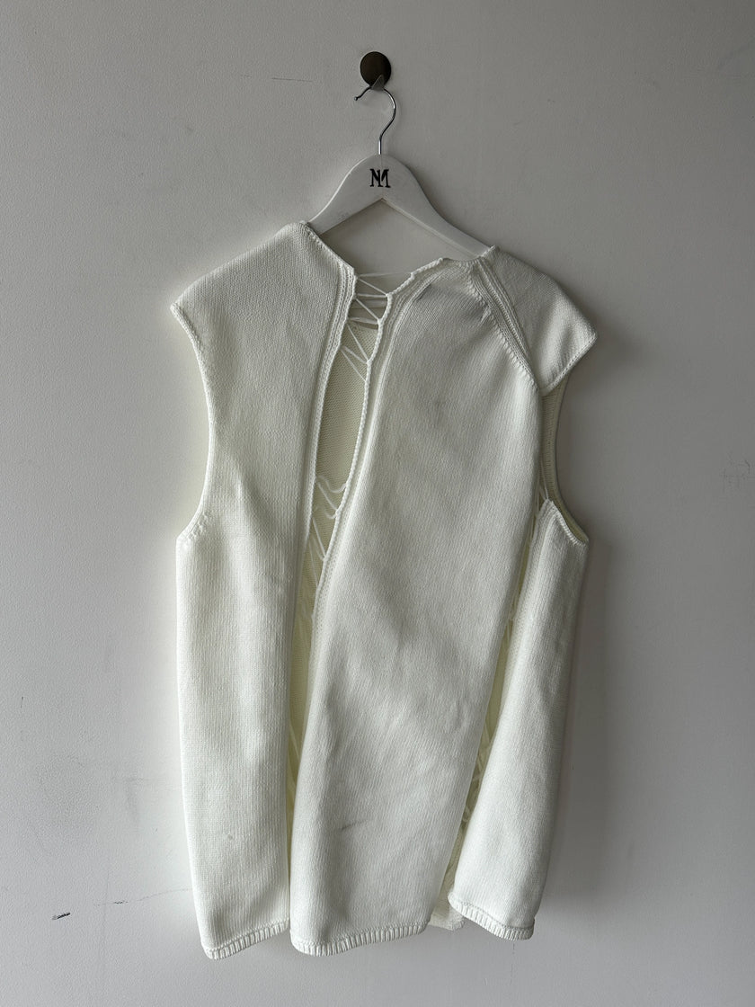 COMME DES GARÇONS - S/S 2021 DECONSTRUCTED KNIT VEST TOP