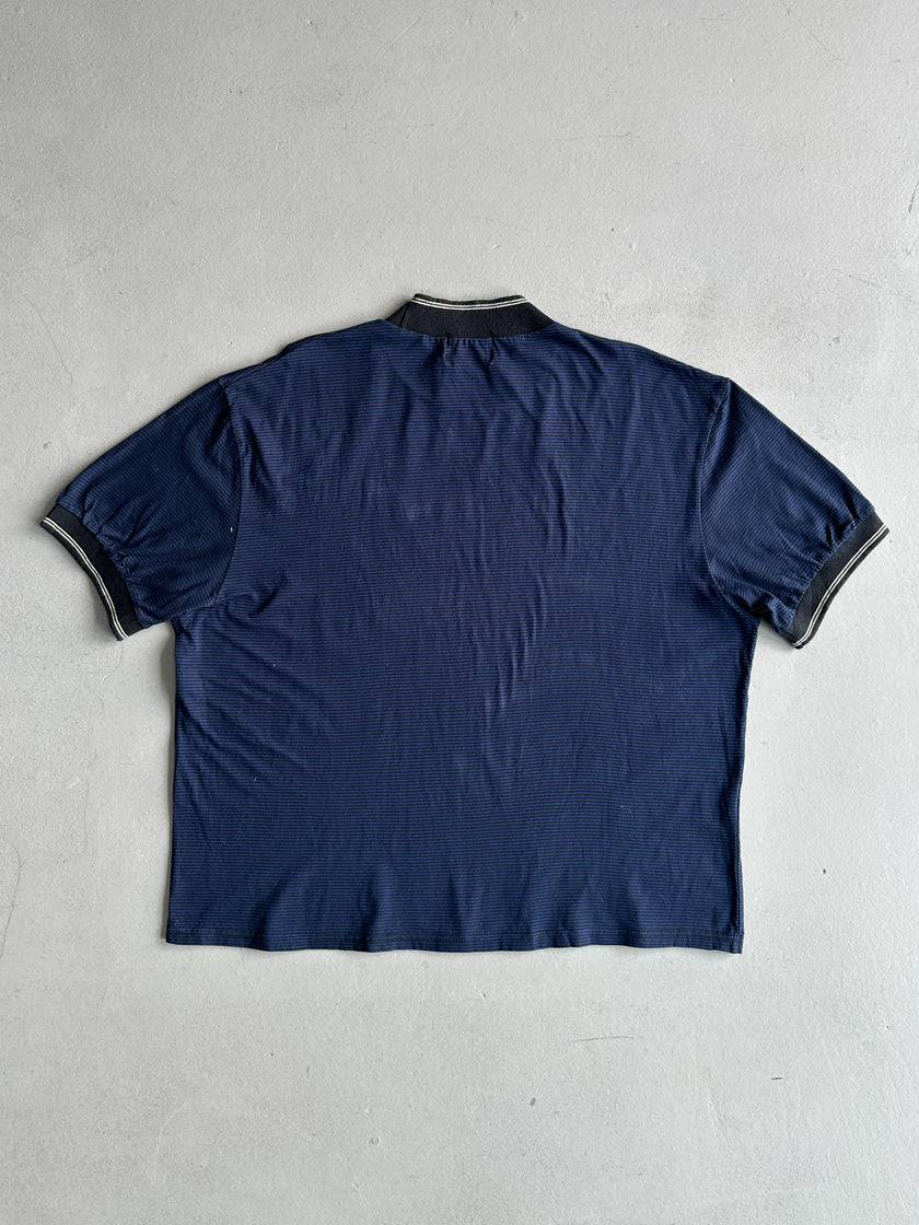 JEAN PAUL GAULTIER JUNIOR - S/S 1989 RIBBED NECK STRIPED T-SHIRT