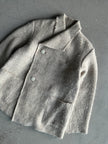 PLANTATION ISSEY MIYAKE - 1980s OVERSIZED ASYMMETRICAL WOOL CARDIGAN