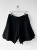 YOHJI YAMAMOTO REGULATION - mid 2010s ASYMMETRIC WOOL SHORTS