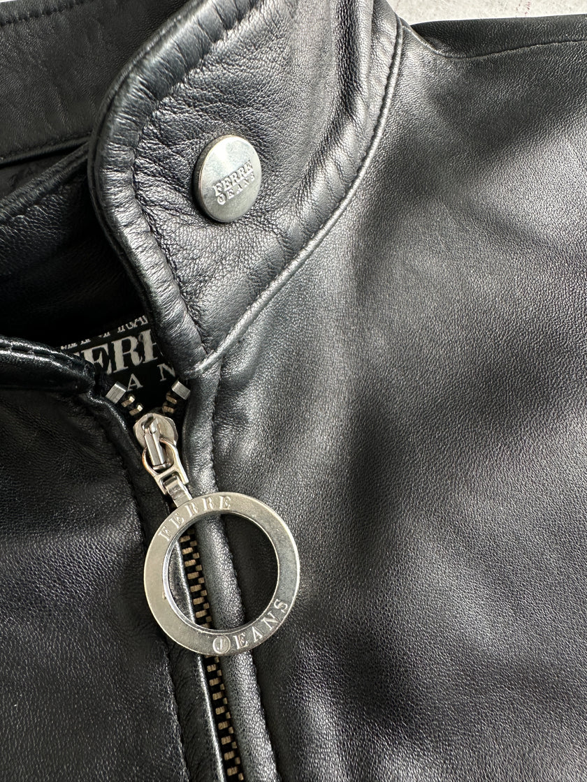 GIANFRANCO FERRÉ - 1990s BIKER LEATHER JACKET