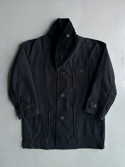 ISSEY MIYAKE - 1990s MIDI JACKET WITH CORDUROY COLLAR