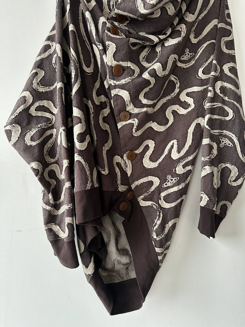 VIVIENNE WESTWOOD MAN - S/S 2023 ASYMMETRICAL SCULPTURAL CARDIGAN