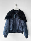 VERSACE - F/W 2003 NYLON BOMBER JACKET WITH OVERSIZED HOOD