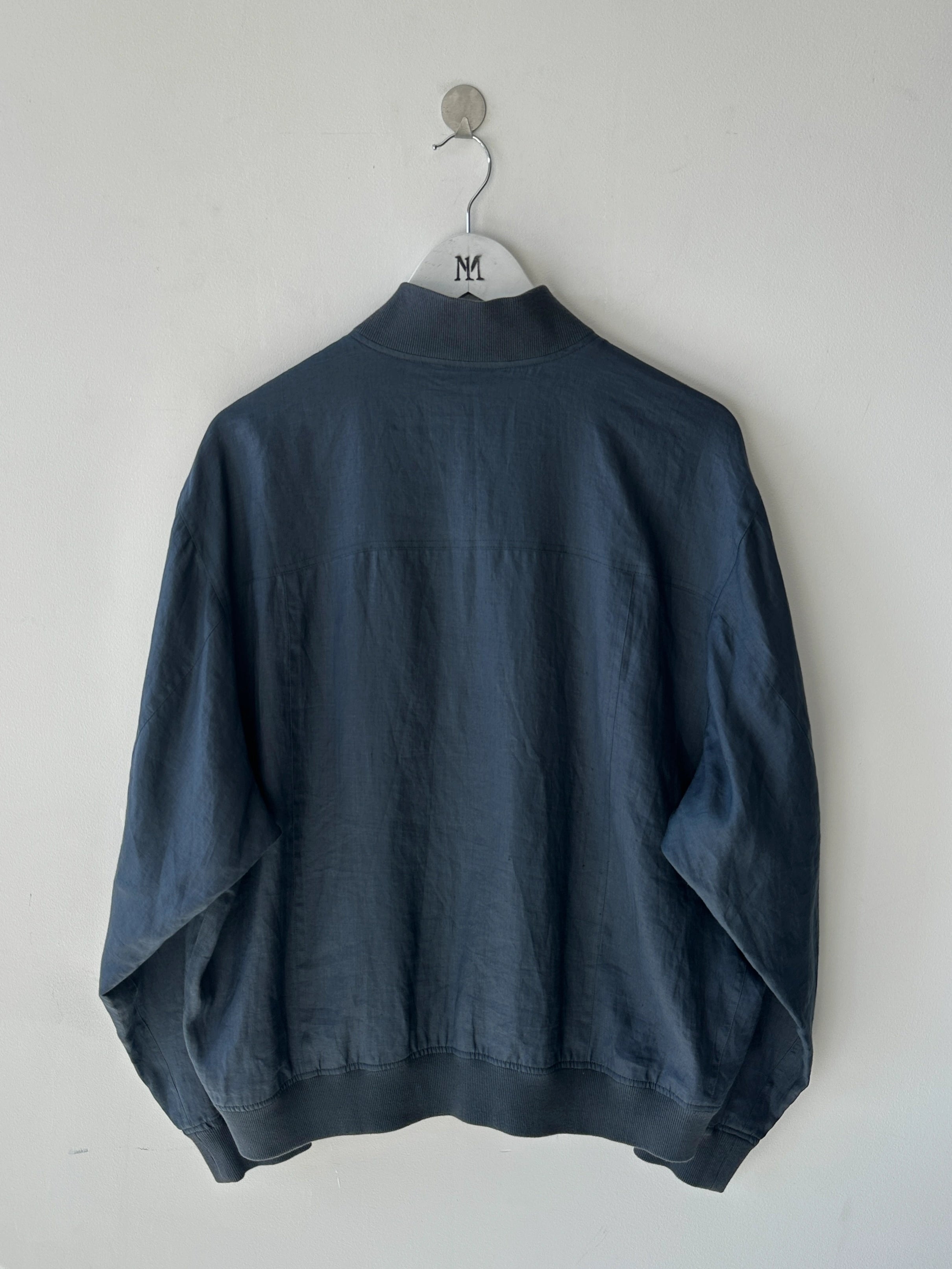 LES COPAINS - 1980s LINEN BOMBER JACKET