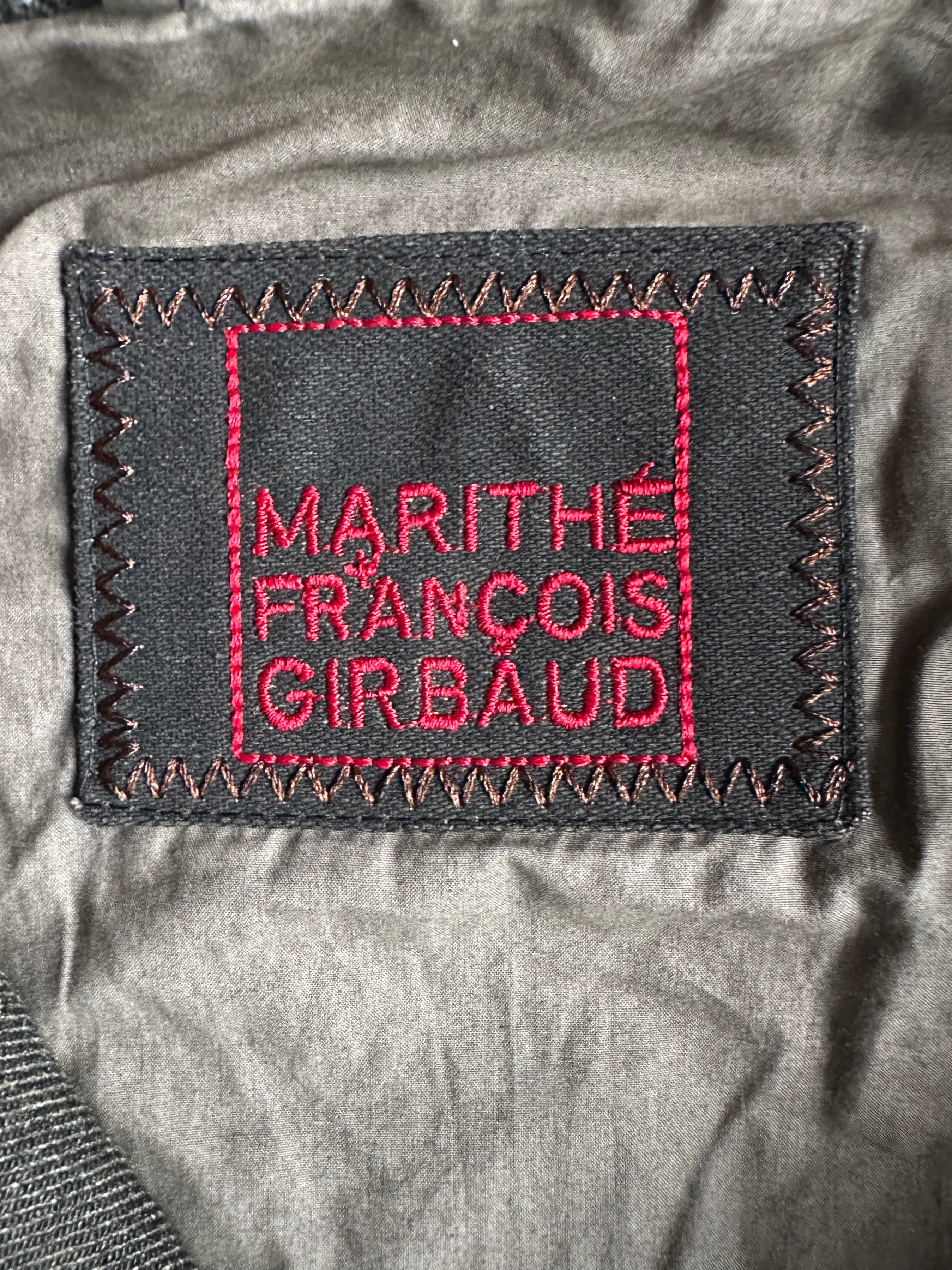 MARITHÉ + FRANÇOIS GIRBAUD - 1990s FUNNEL NECK JACKET WITH RUCHED FRONT