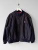 VALENTINO - 1980s WOOL BOMBER JACKET WITH RIBBED COLLAR AND CUFFS