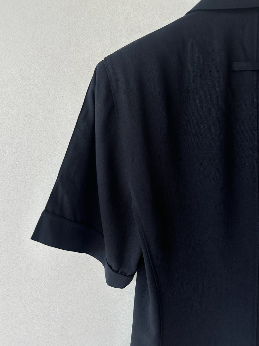 JEAN PAUL GAULTIER - 1990s SHORT SLEEVE DOUBLE BREASTED BLAZER