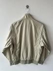 NO LABEL 1980s BOMBER JACKET WITH PLEATED FRONT DETAILS