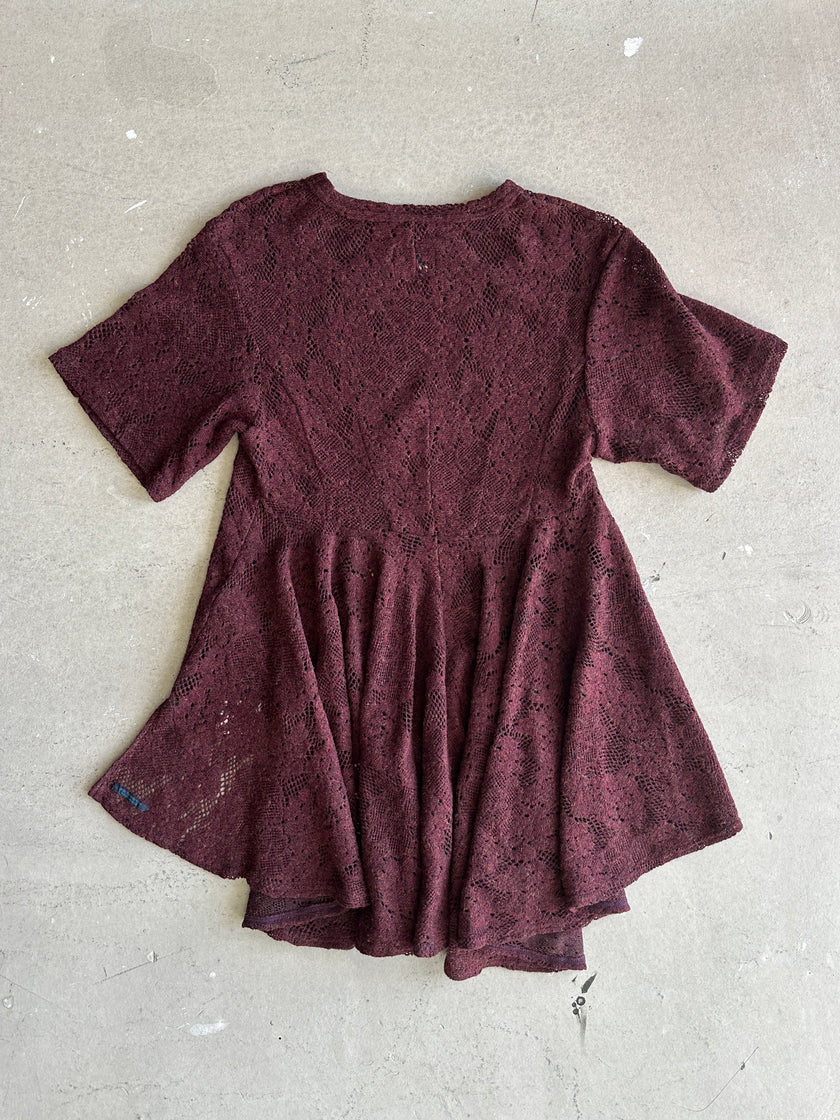 YOHJI YAMAMOTO - 2000s ASYMMETRICAL WOOL MESH TOP