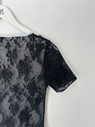 ITALIAN LABEL - 1990s LAYERED FRONT LACE T-SHIRT